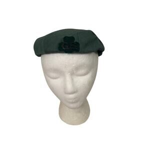 Vintage 1950s Authentic Girl Scout Beret Small metal G.S